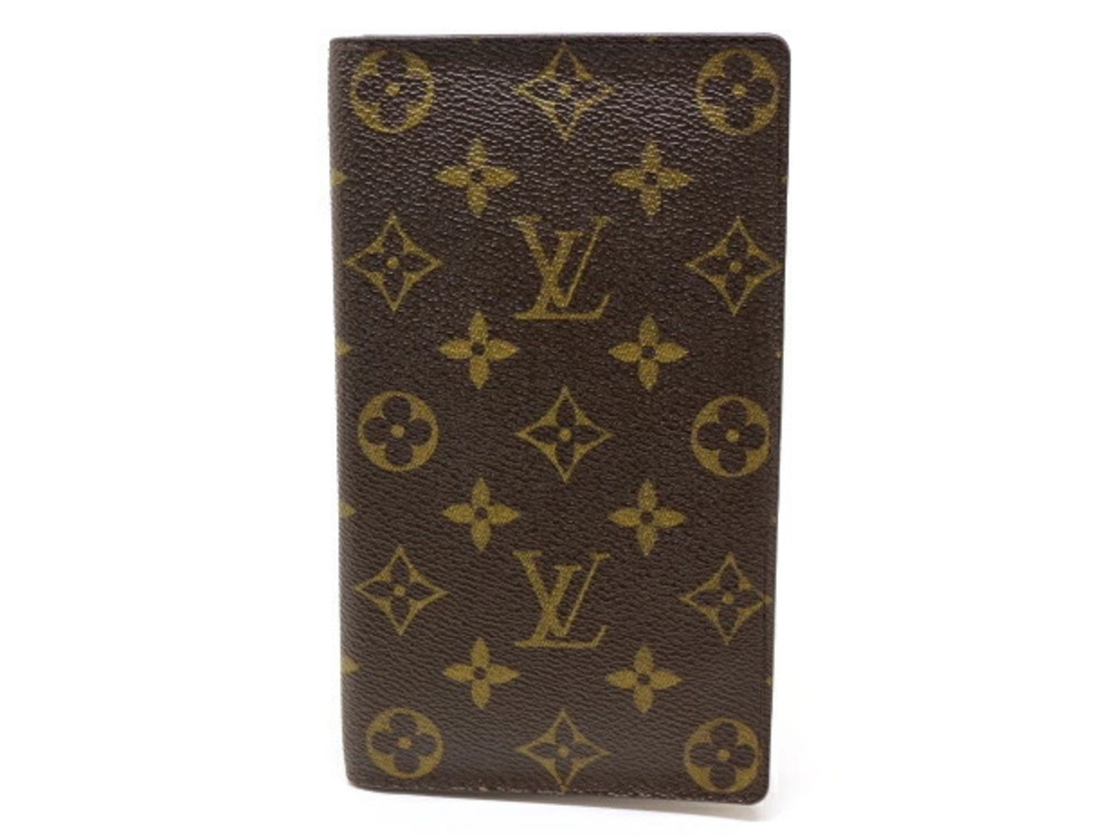 LOUIS VUITTON Portefeuille Chequier Carte Credit Long Wallet Monogram